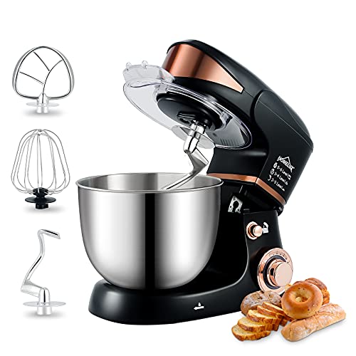 HOMELUX 2000W Küchenmaschine Multifunktional Knetmaschine, 5L Knetmaschine inkl 3-Teiligem Patisserie-Set und…