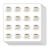 Coffee Hot Chocolate Planner Stickers, 0.5in Monthly Scrapbooking Arts Crafting 208-Pack