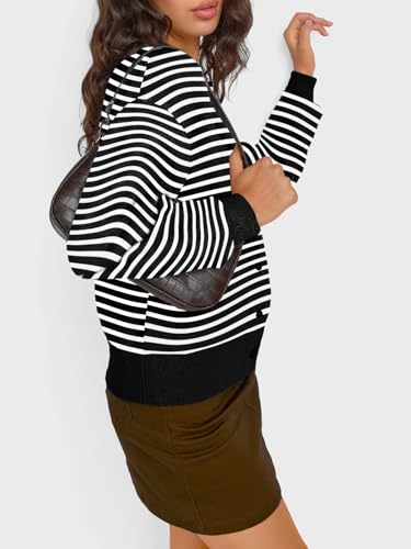 Image of Trendy Queen Cropped Cardigan Sweaters for Women Lightweight Y2k Fall Outfits Spring Fashion Clothes 2026