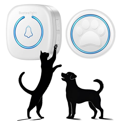 Busteelight-Dog-Bells-to-Go-Outside-Wireless-Dog-Door-Bell-with-1000ft-Range-60-Melodies-LED-Waterproof-Potty-Training-Bell-for-Dogs-Dog-Door-Bells-for-Potty-Training