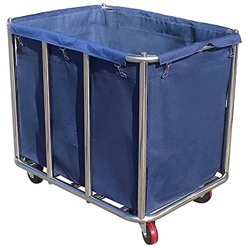 JYPS Cesto portabiancheria grande da 150 l, con ruote e manico, cestini rimovibili e 2 borse laterali, in tessuto Oxford impermeabile, per riporre vestiti sporchi, camera da letto, lavanderia, grigio