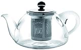 Capacidad: 0,8 litros. IBILI 621708 Kristall – Tetera Stove de Cristal Transparente con Filtro. 18 x 18 x 10 cm. 2 Piezas. 800 ml