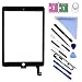 First Choose Black New Glass Touch Screen Digitizer Replacement for iPad Air 2 9.7" 2nd Gen A1566 A1567 and Pre-Installed Adhesive with Repair Tools Kit (Without Home Button,Not Include LCD)