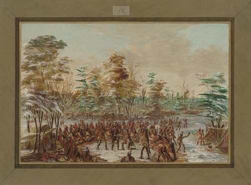 Decoración de paredes con cuadro en lienzo histórico de George Catlin en tamaño 60x90cm