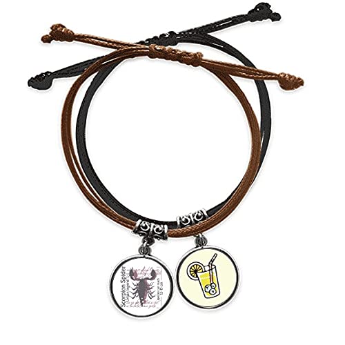 Bracelet cuir homard chaîne de main en corde, bijou marin ajustable pour homme et femme