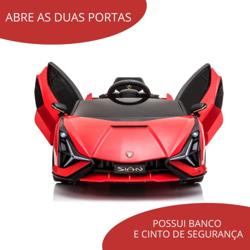 Mini Carro Elétrico 6V Lamborghini Sian... glide