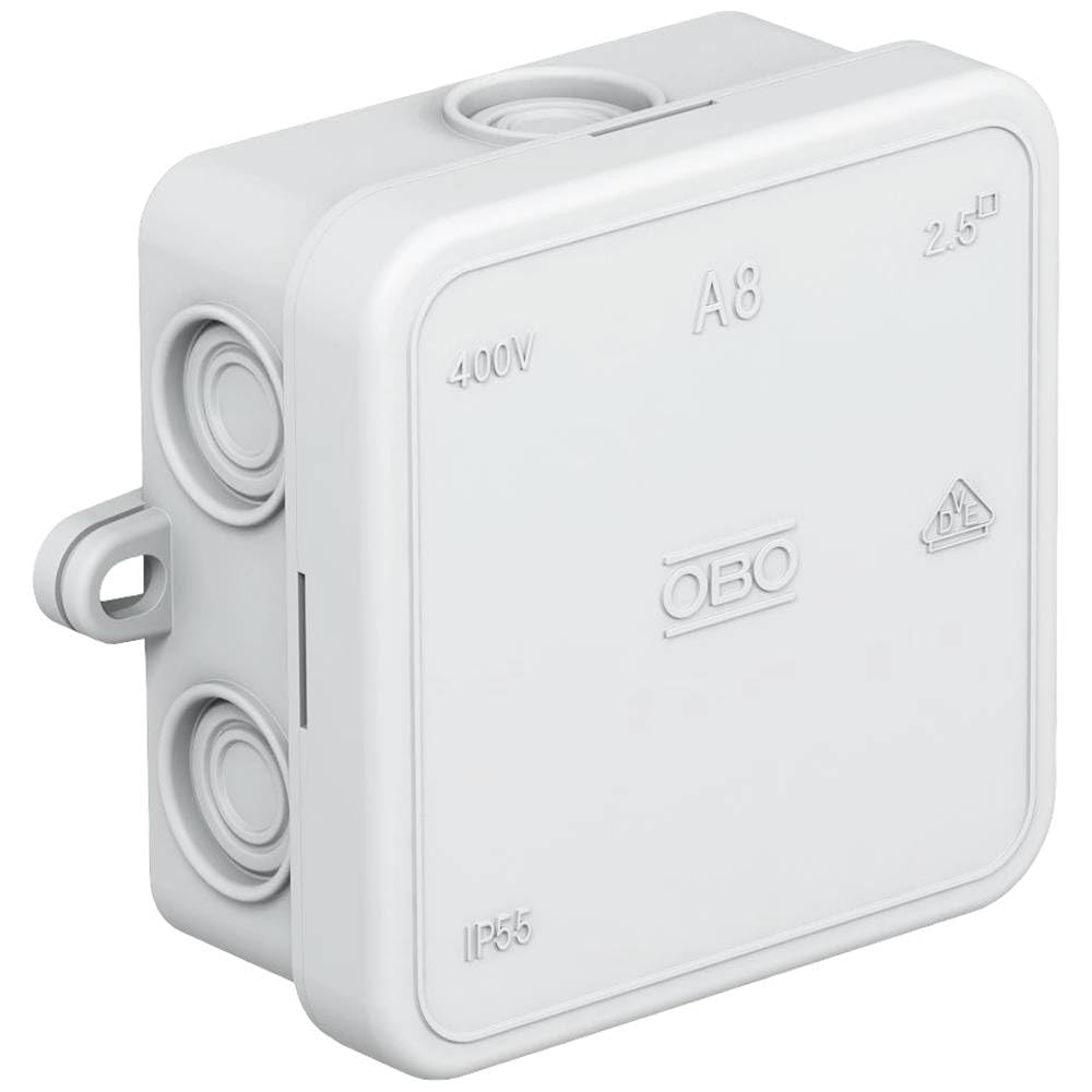 Box N/T Junction 75x75x36mm IP55 A 8 Light Grey 2000016 VBS