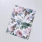 PUPUZAO A5 Book Cover ( Peony ) Hard Book Sleeve Cover for Paperback,Journal,Diary,Novel,Washable Fa
