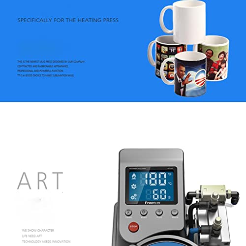 Máquina prensa térmica neumática para tazas DIY miniatura 7