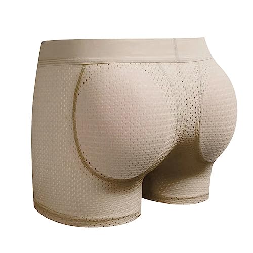 JOCKMAIL Mens Boxer Brief with Sponge Padding for Enhancing Buttocks Men Padded Panties