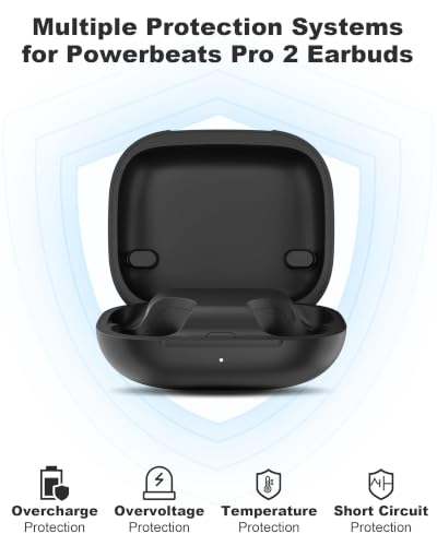 Image of Charging Case Replacement for Powerbeats Pro 2 : Wireless Earbuds Charger Case with Bluetooth Pairing Sync Button, 600mAh Battery, Earbuds Not Included