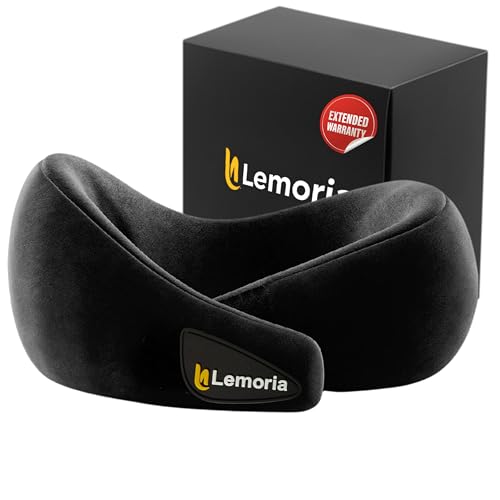 LEMORIA Neck Pillow for Travel Travel Neck Pillow with Memory Foa...