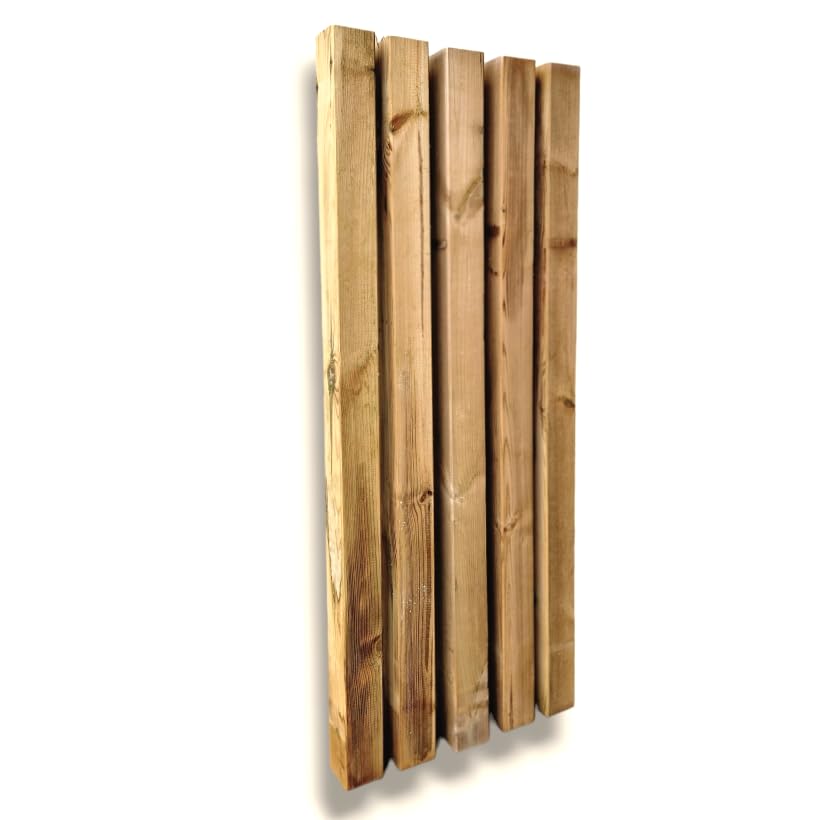 MyTimber® KDI Zaunpfosten | Echtholz Kantholz 90x90 mm| | Bauholz | Holzbalken | Vierkantholz | Holzpfosten Pfosten | 9x9 cm (180CM)