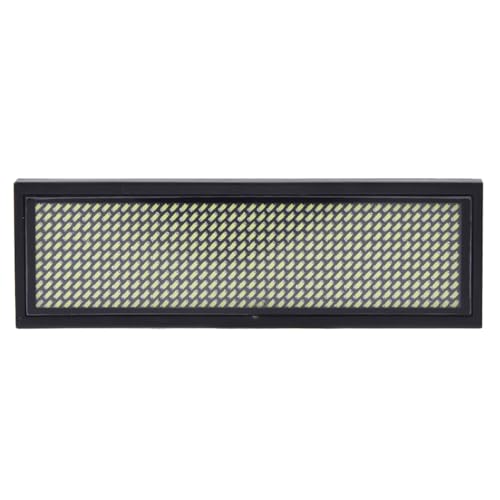 Insignia de Nombre LED con Logotipo Chino de 4 Caracteres, Pantalla Electrónica Desplazable, 93x30x6mm, Batería 180mAh, Blanco, 110-240V, Plástico ABS