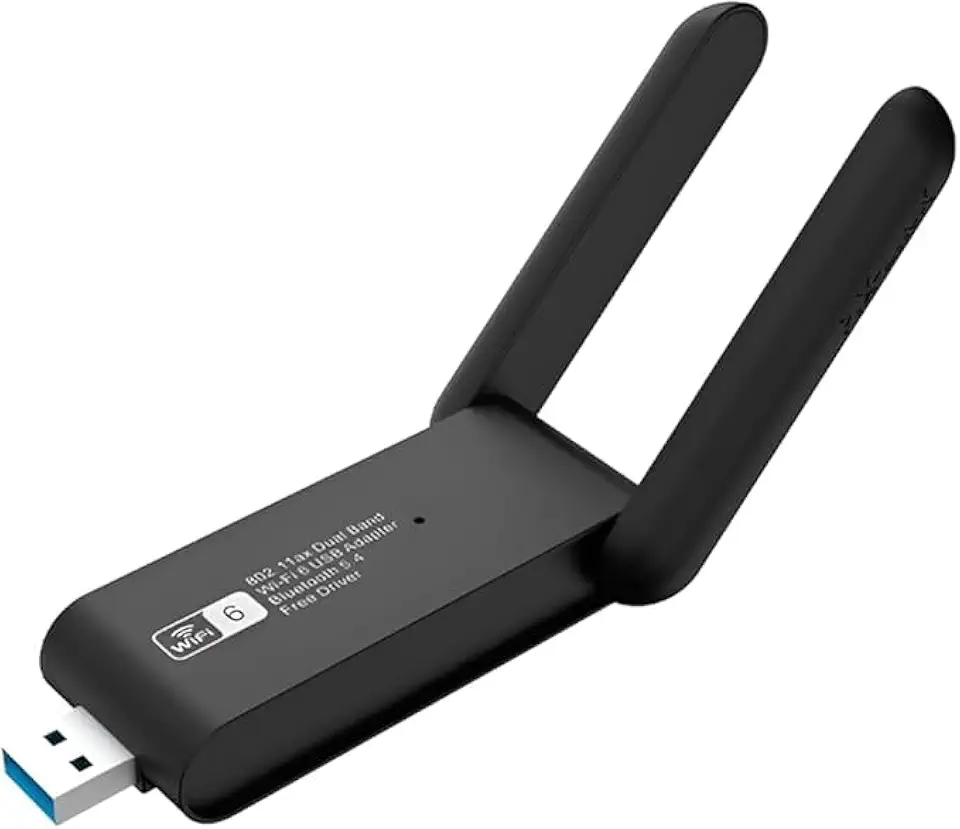 Adaptador Wi-Fi 6 Dual Band 5G + Bluetooth 4.2 USB