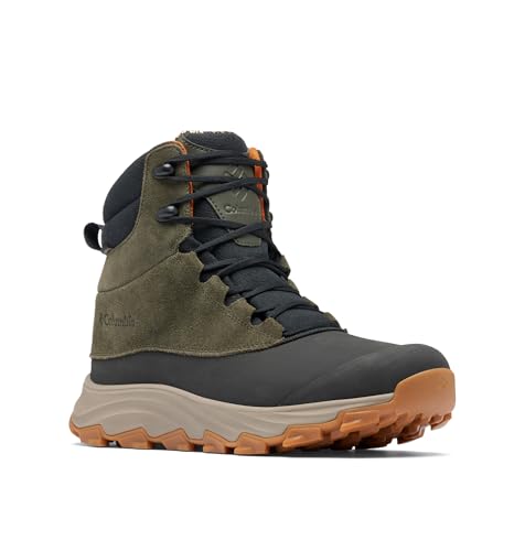 Columbia Mens Expeditionist Shield Waterproof Snow Boot Deep Olive/Desert Sun 7.5