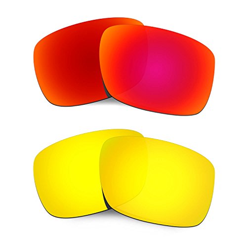 Lentille pour Oakley Drop Point rouge et or 24 carats idéale pour le sport de plein air