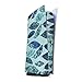 DeinDesign Skin Compatibile con Sony Playstation 5 PS5 Digital Edition Pellicola Adesivi Piuma Oceane Glitter Look