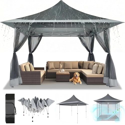 COBIZI 12x12 Pop Up Gazebo with Mosquito Netting