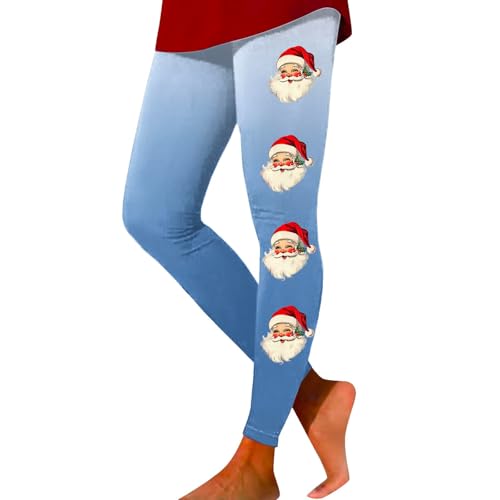 Leggings de Navidad elásticos pantalones suaves que estilizan la figura