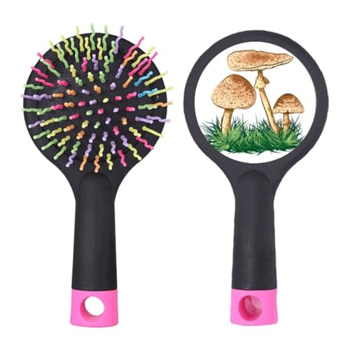 Brosse truffe verte démêlante professionnelle à coussin d'air pour cheveux épais et fins