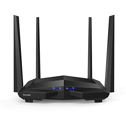 Tenda AC10U - Router de 1200 Mbps Dual Band, 4 Puertos Gigabit, un Puerto USB 2.0, est�ndar 802.11ac Wave2, MU-MIMO, 867 Mbps / 5 GHz + 300 Mbps / 2,4 GHz, soporta Servidor VPN, Ahorro de energ�a