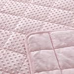 MOTRIP Couverture pondérée 20lbs pour adultes, couverture à jeun pondérée cozy et douce Minky avec perles en verre de qualité supérieure, 60"x80" 20 Lbs, rose