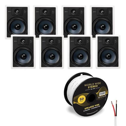 Image of Polk Audio RC85i 8-Inch in Ceiling 2 Way Speaker Cable Bundle