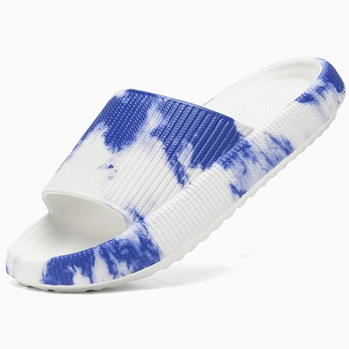 Image of rosyclo Cloud Slippers for Women and Men, Pillow House Slippers Shower Shoes Indoor Slides Bathroom Sandals, Ultimate Comfort, Lightweight, Thick Sole, Non-Slip, Easy to Clean