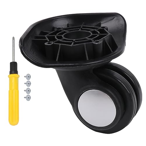 Universal Swivel Wheel Left Suitcase Wheel (1L) 115W Series W003 Wheel Replacement Black