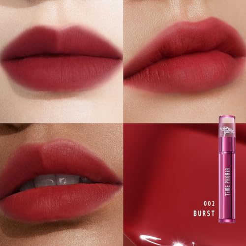 Image of Altera Blurring Tint Lip Stain 002 Burst, True Red Glossy to Soft Matte Finish, Blur Lip Lines, Weightless No-Sticky Airy Velvet Texture, Vibrant Hydrating Long-Lasting Lip Makeup