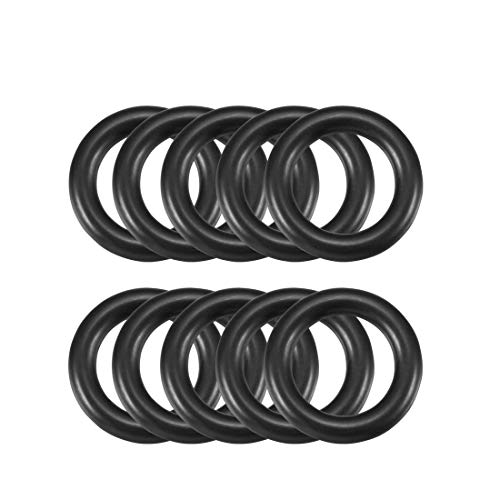 sourcing map Nitrilo Goma Juntas Tóricas 22mm OD 14mm ID 4mm Ancho, Métrico Sellado Junta, Paquete 10