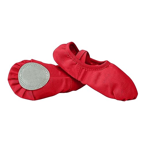 Canvas Ballet Dance Shoes Girls Ballet Shoes Stretch Split Sole for Perform Dance Yoga Ballet Shoes for Toddler Girls