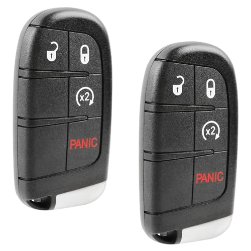 Key Fob fits 2011-2018 Dodge Journey / 2014-2019 Dodge Durango Keyless Entry Smart Remote (M3N-40821302) 2-Pack