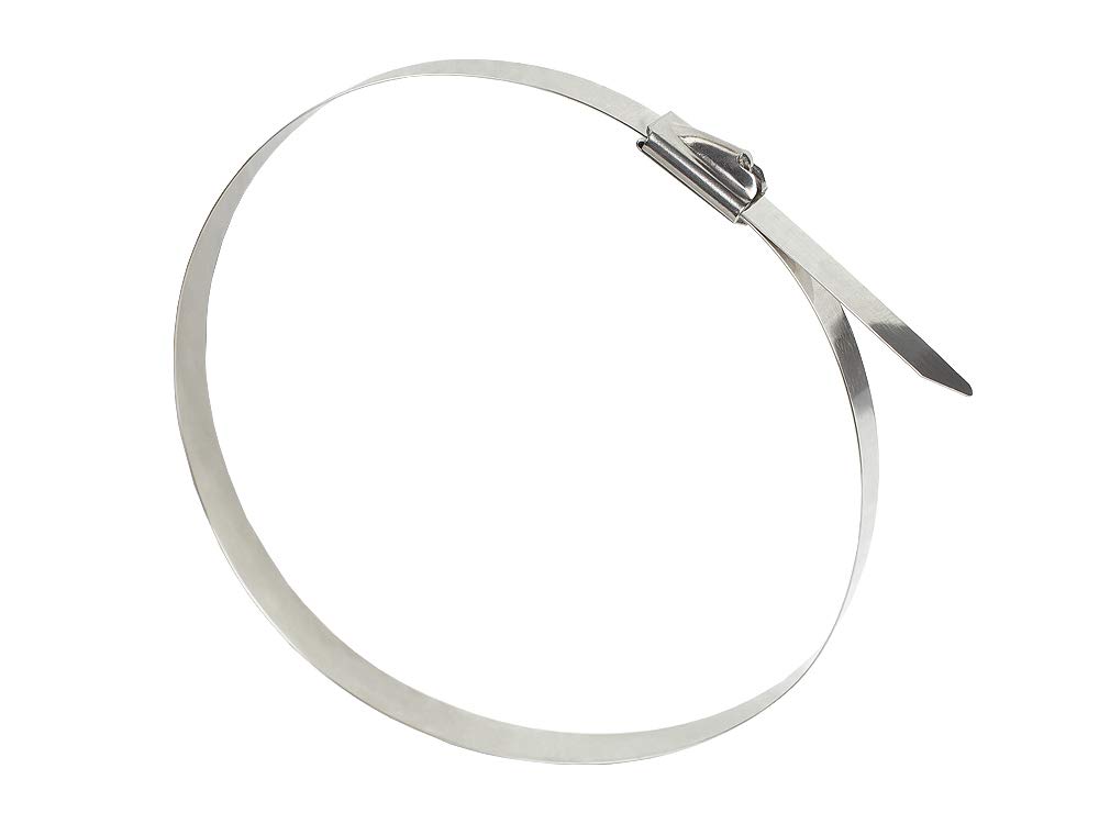 On1shelf Edelstahl-Kabelbinder, 7,9 Mm X 200 Mm, 100 Stück – Rostfrei, Seewasserbeständig, Für Innen & Außen
