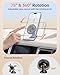 SYNCWIRE for MagSafe Car Mount - 360 Rotation Magnetic Phone Holder for Car Dashboard, Strong Magnet Car Phone Holder Mount Compatible iPhone 17 Pro Max Air 16 15 14 13 - Car Accessories for Women Men