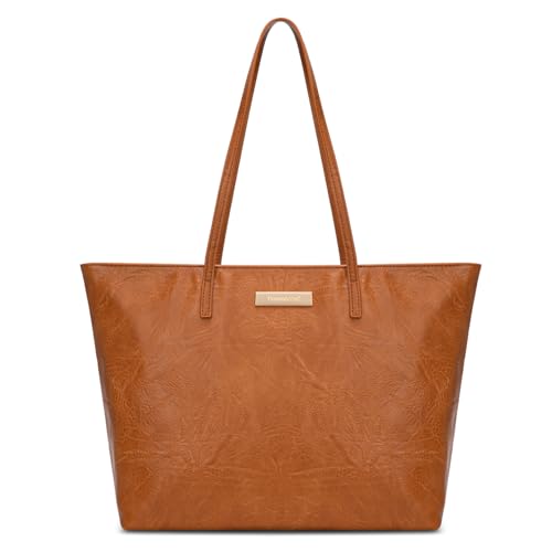 Image of Montana West Medium Tote Bags for Women Shoulder Handbag with Zipper Lightweight Everyday Purse for Work, Travel, or Shopping