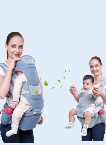 Bolsa Canguru Ergonômico Bebê Mãe Premium Posições 3 Em 1 (Azul marinho)