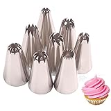 Herramientas de decoración de pasteles: se utiliza para decorar pasteles, pasteles y galletas, varios diseños en pasteles, pasteles, pasteles y galletas, adecuados para uso profesional o principiantes de bricolaje o horneado.