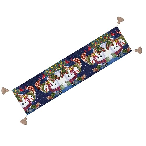 Chemin de table déco Noël rustique et long pour cuisine et buffet
