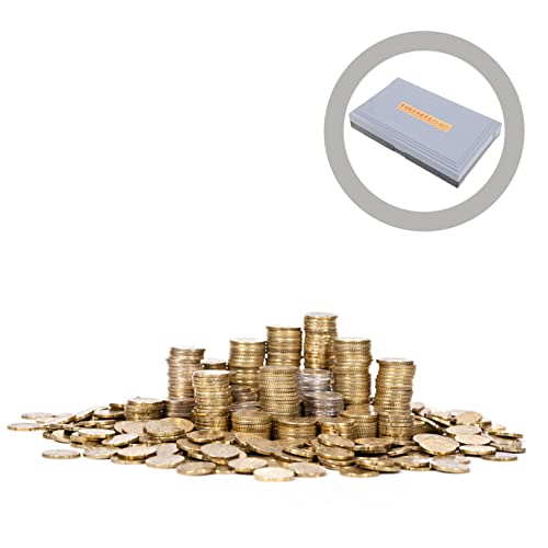 Caja organizadora multi-cuadrícula para monedas de plástico miniatura 5