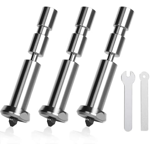 3PCS Kobra 3 Max Combo Hardened Steel Nozzle,High Flow&High Speed Quick-Swap 0.4mm Print Head Extruder Hot End Kit Compatible with Anycubic Kobra 3 Max/Kobra 3 Max Combo 3D Printers Cover