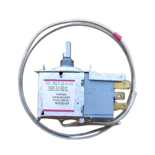 WDF28X WDF28Y-EX Refrigerator Thermostat 10A 250VAC 3-Pin Mechanical Temperature Controller Switch with Sensor Probe Spare Parts