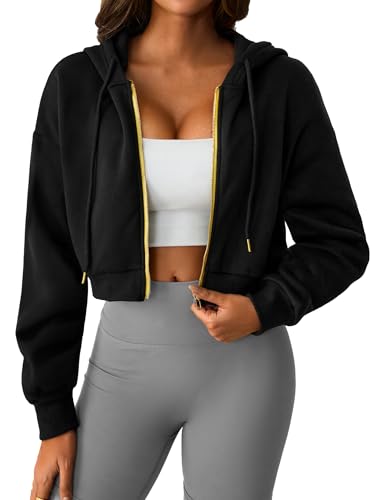 LovelyWholesale Women Cropped Sweatshirt Casual Long...