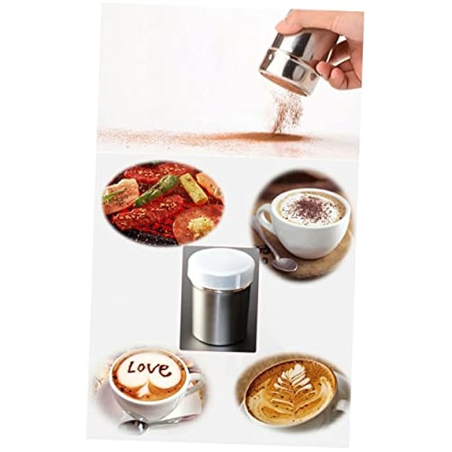 Modern Kitchen Tool Pepper Shaker Sieve Strainer Stainless Steel Spice Dispenser for Seasoning Cans Sugar