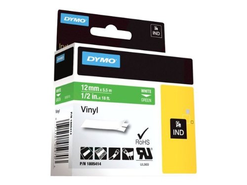 Dymo 1805414 Etiqueta codificada por cor branca 0n verde térmica 0,50 L x 45,74 L Consumer Electroni