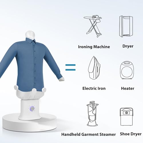 Lumirio Vertical Steamers for Clothes, 360° Hands Free, Size XXL - Image 3