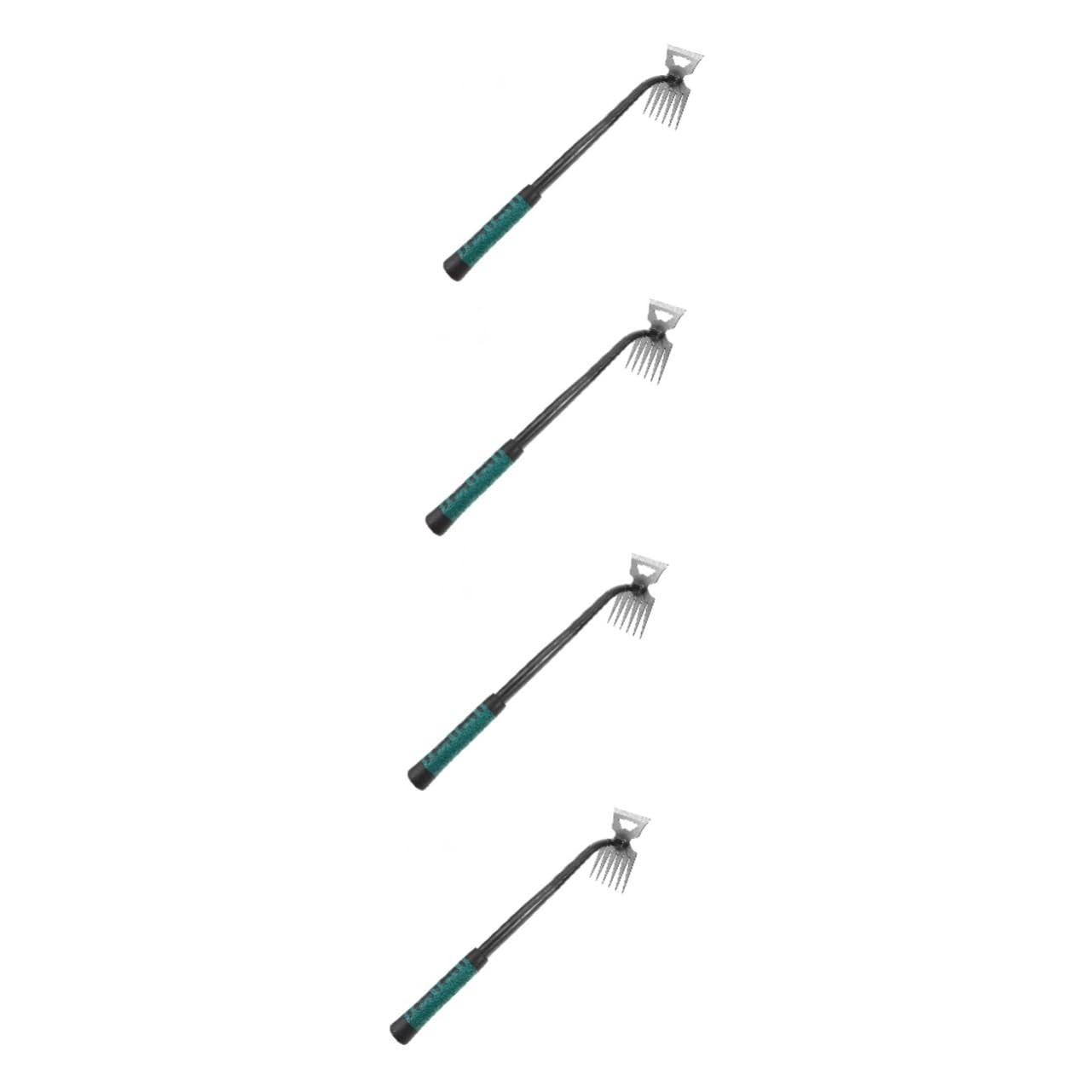 HEMOTON 4 Piezas Azada herramienta de limpieza herramientas de deshierbe de jardín herramientas de jardin Herramientas para el jardín herramienta de horquilla de deshierbe escardador acero