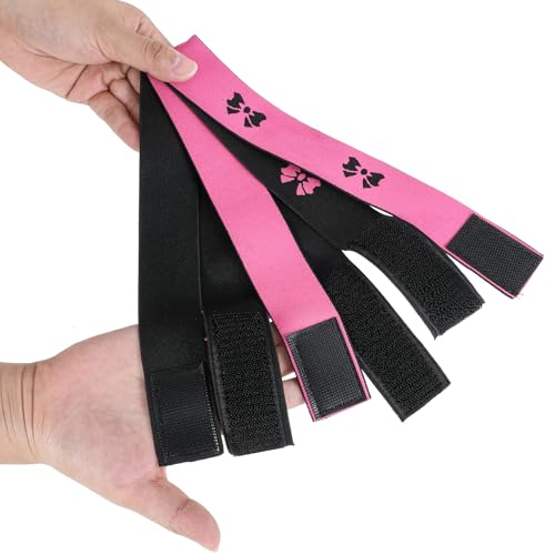 Giantree 3Pcs Elastic Wig Bands for Lace Frontal Security-Adjustable, Melting Band for Laying Edges Elastic Bands for Wig Grip, No-Slip Headband Wig Holding Band(Butterfly)