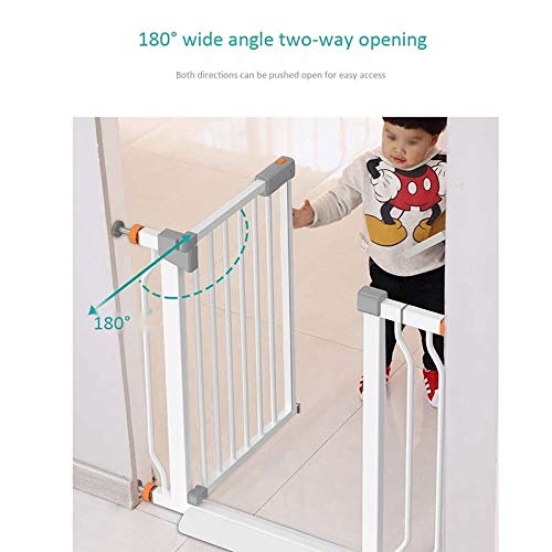 Cancelletto di sicurezza per animali domestici – Barriera in metallo espandibile montata a pressione per scale e porte interne – Adatto a 97 – 104 cm – Recinzione sicura per animali domestici